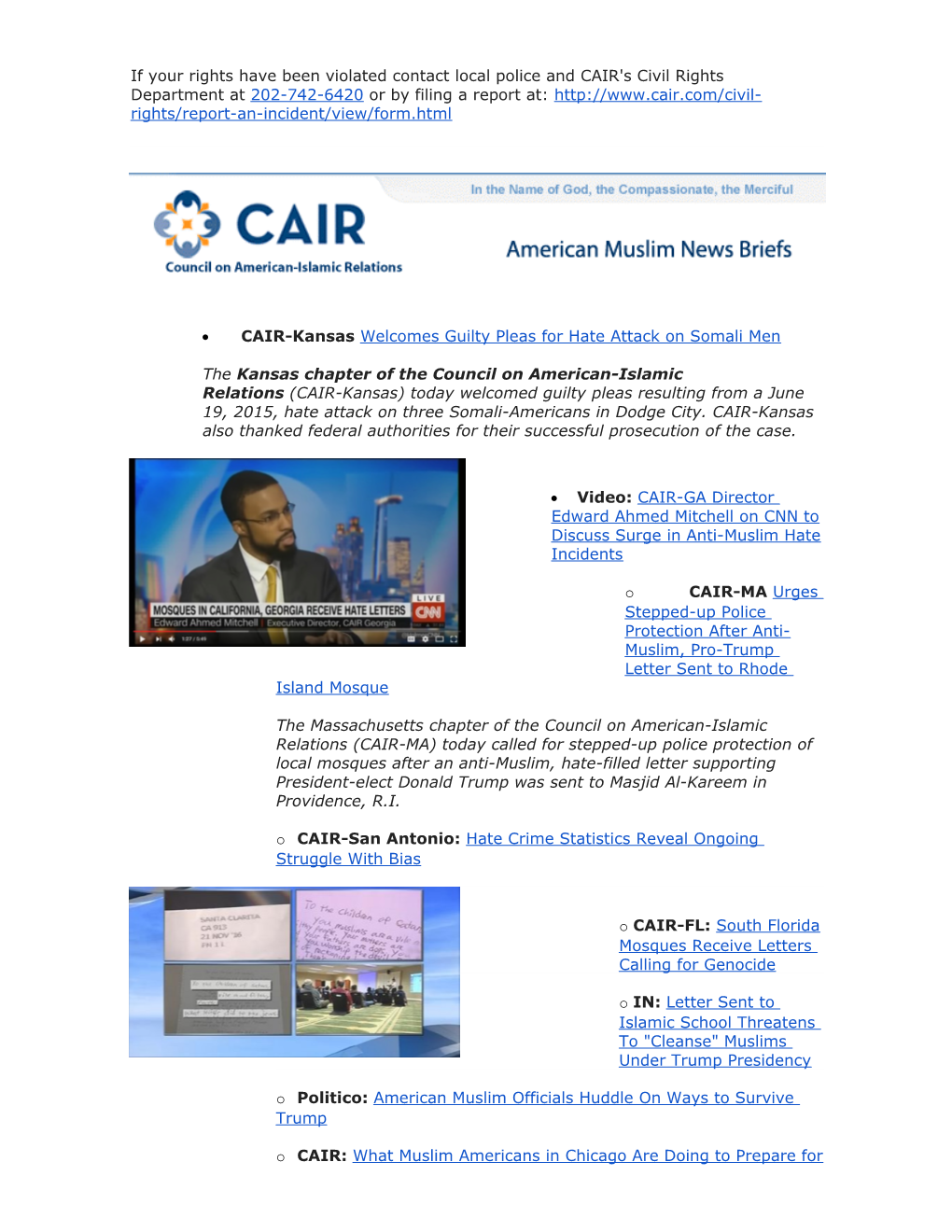 Video:CAIR-GA Director Edward Ahmed Mitchell on CNN to Discuss Surge in Anti-Muslim Hate