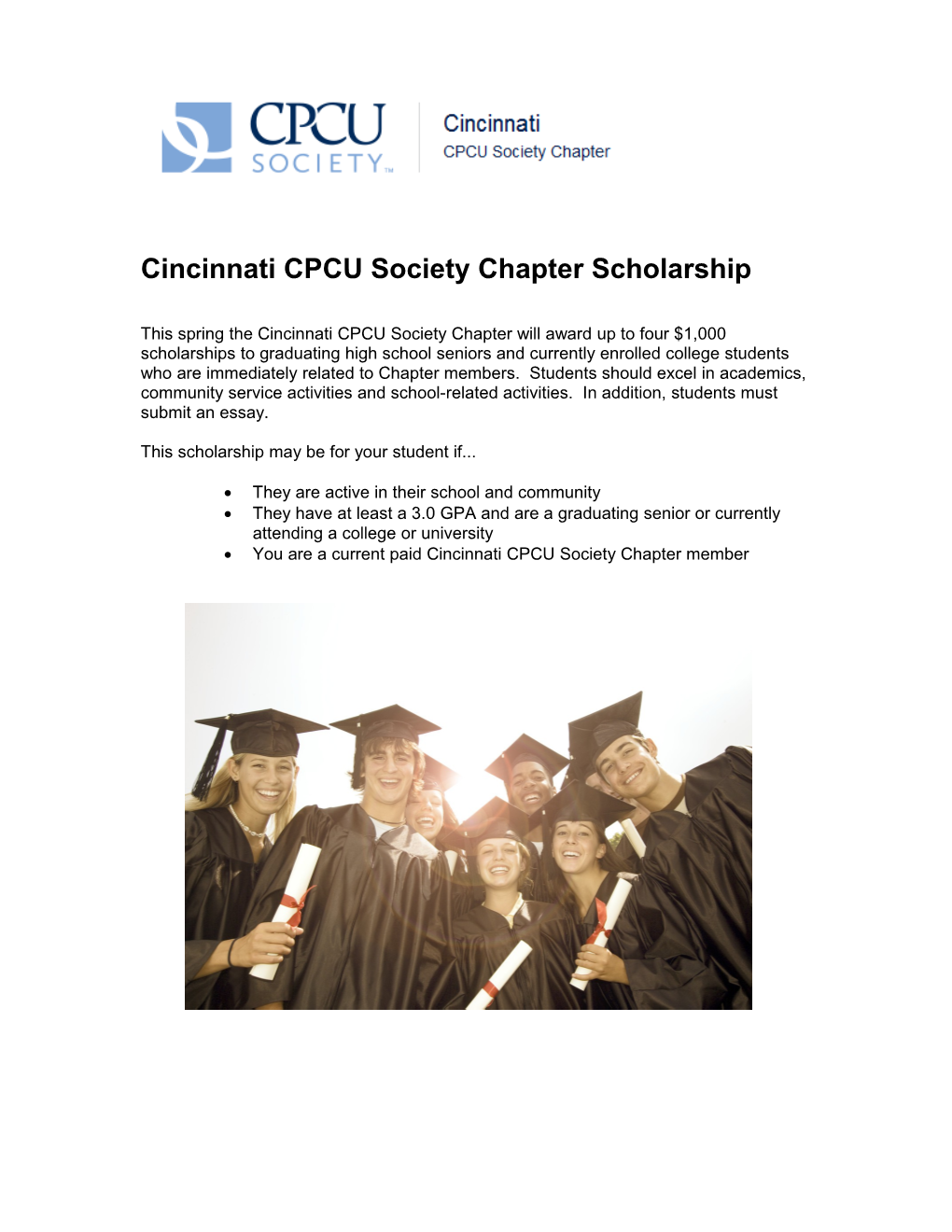 Cincinnati CPCU Scholarship