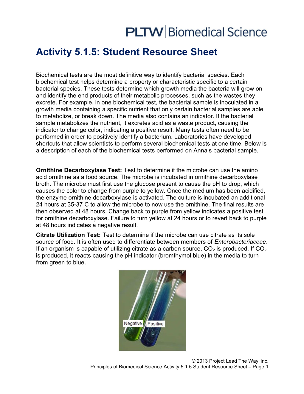 Activity 5.1.5: Student Resource Sheet