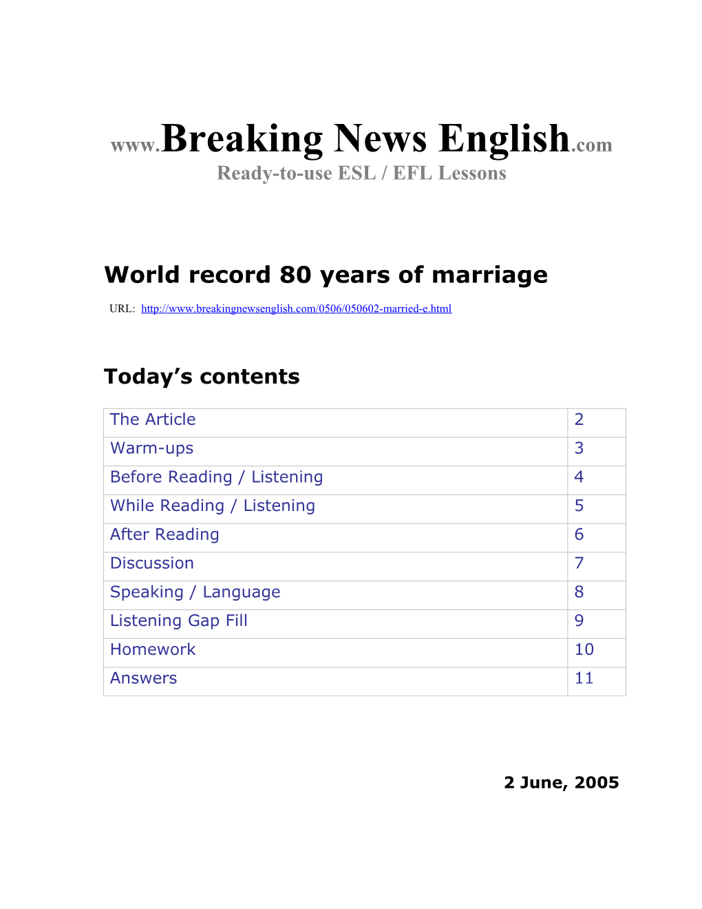 World Record 80 Years of Marriage