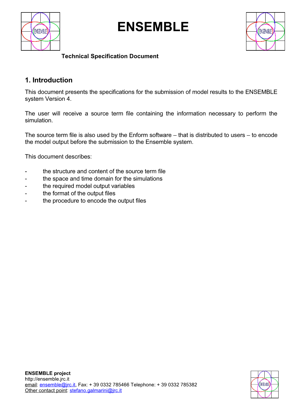 ETEX Technical Specification Document