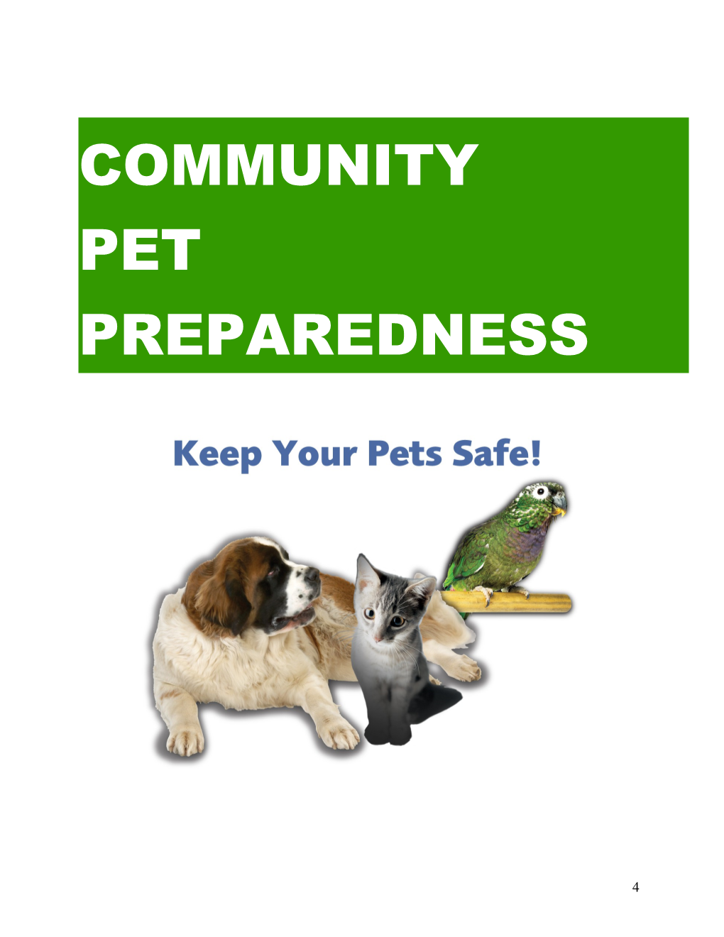 Community Pet Preparedness