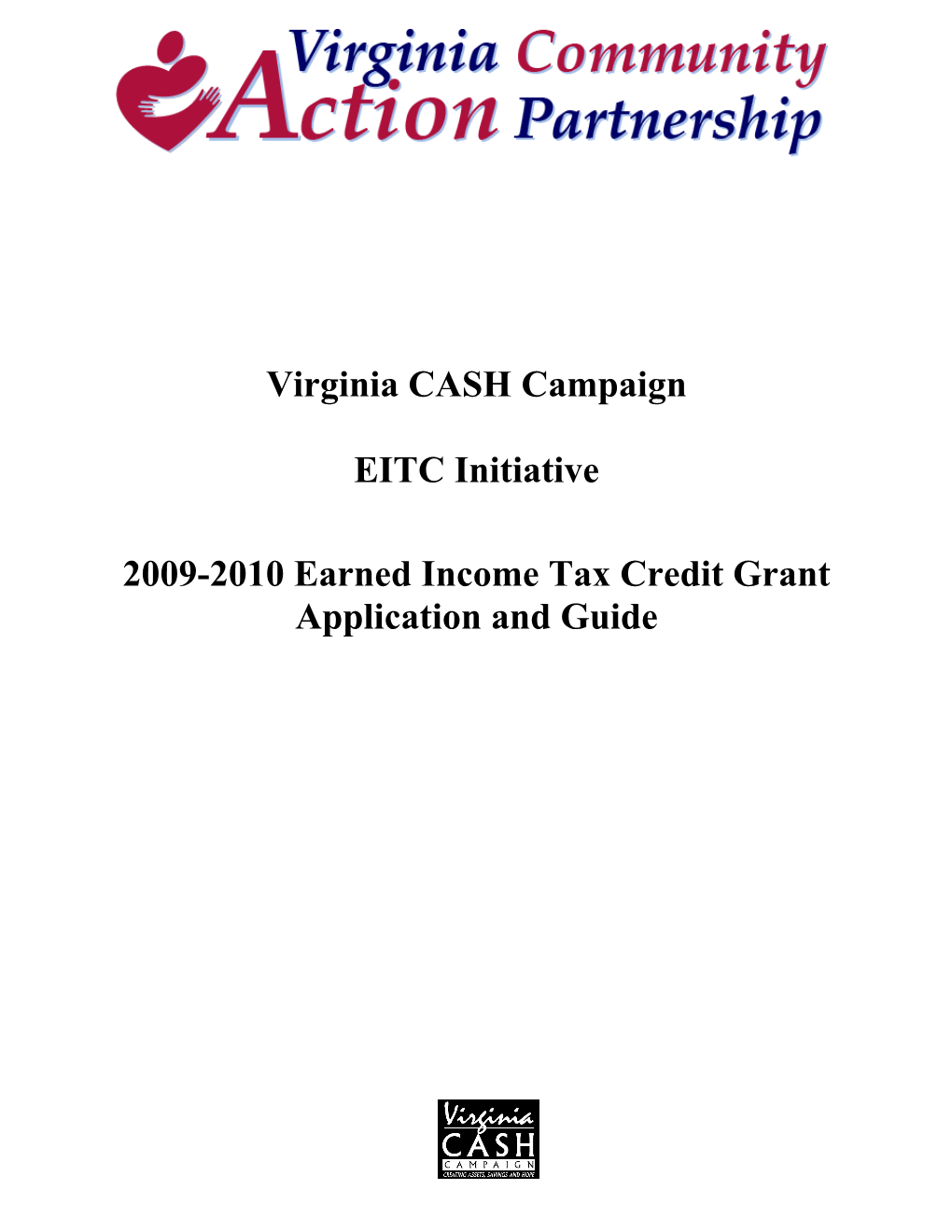 2009-2010 Earned Income Tax Credit Grant Application and Guide