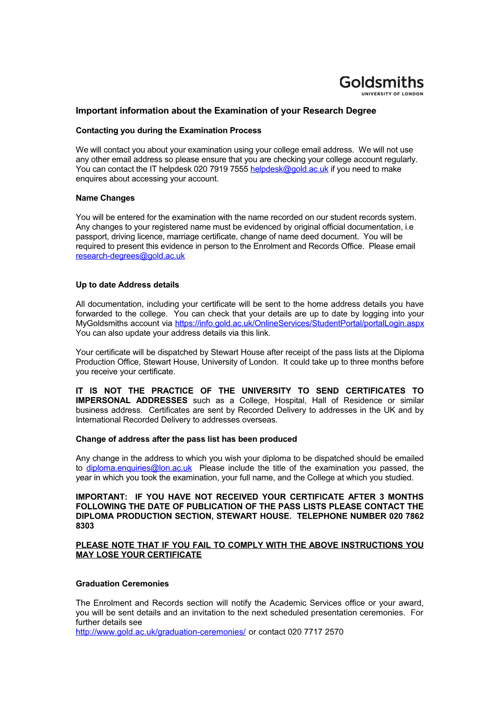 GOLDSMITHS RESEARCH ONLINE and Ethos DEPOSIT AGREEMENT for GOLDSMITHS THESES