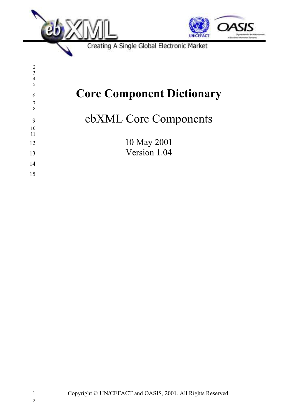 Core Component Dictionary