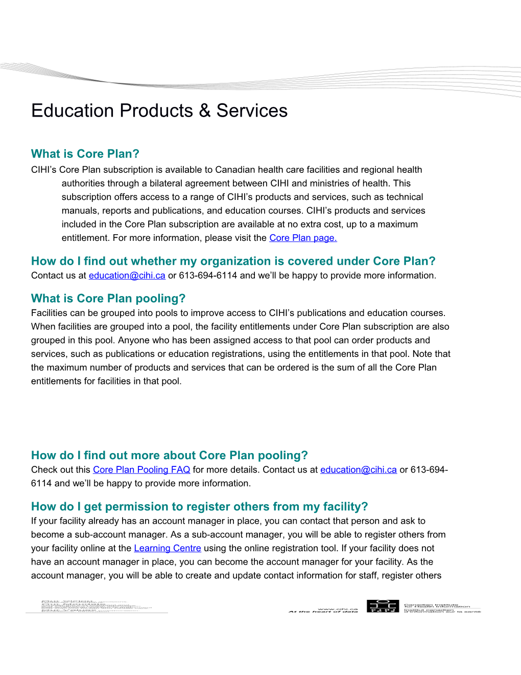 Education Products & Services