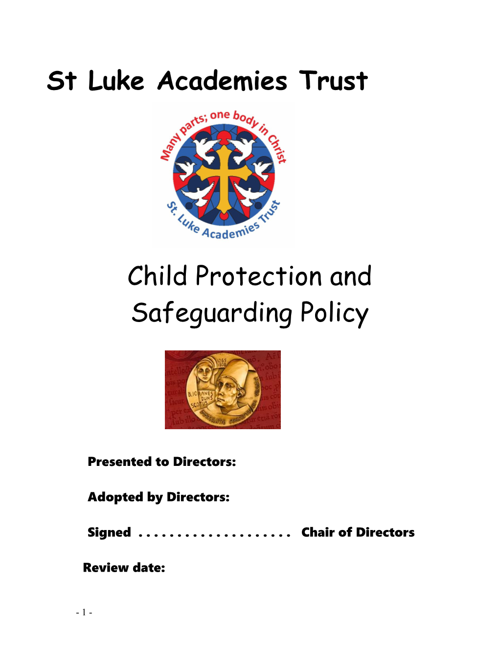 Safeguarding Model Policy and Procedures (Aug 2013)