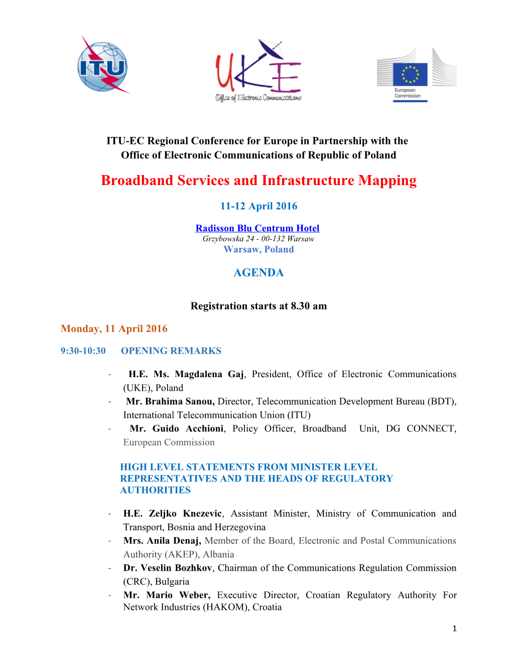 Broadband Services and Infrastructure Mapping