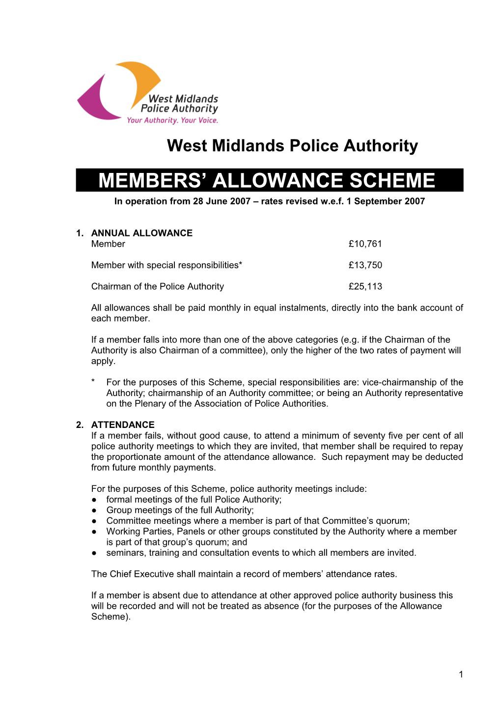 West Midlands Police Authority