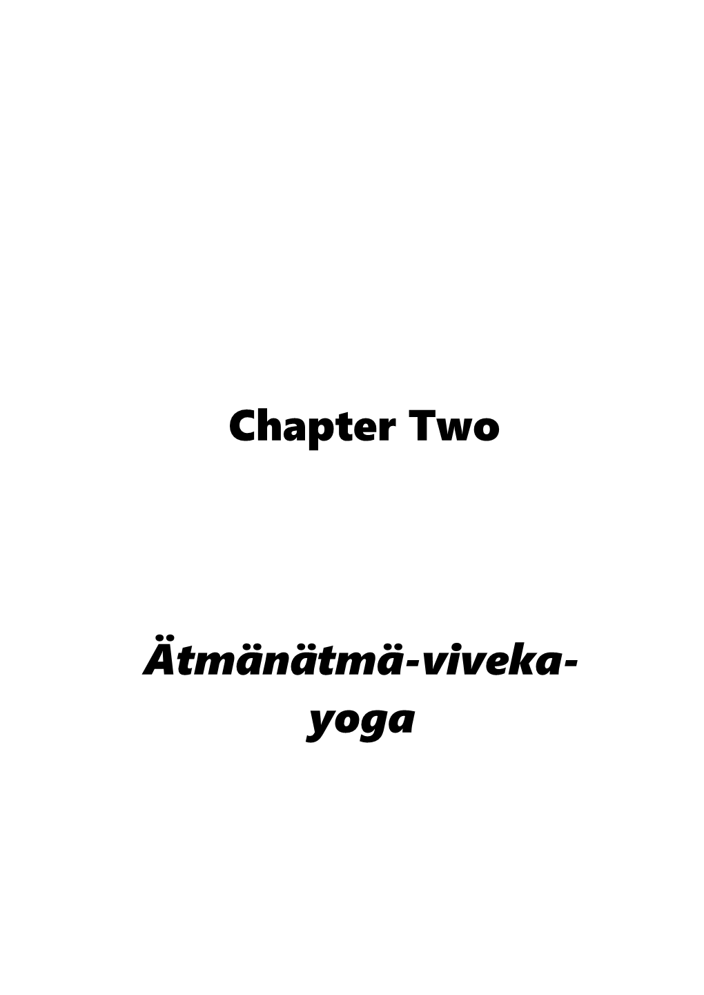 Ätmänätmä-Viveka-Yoga