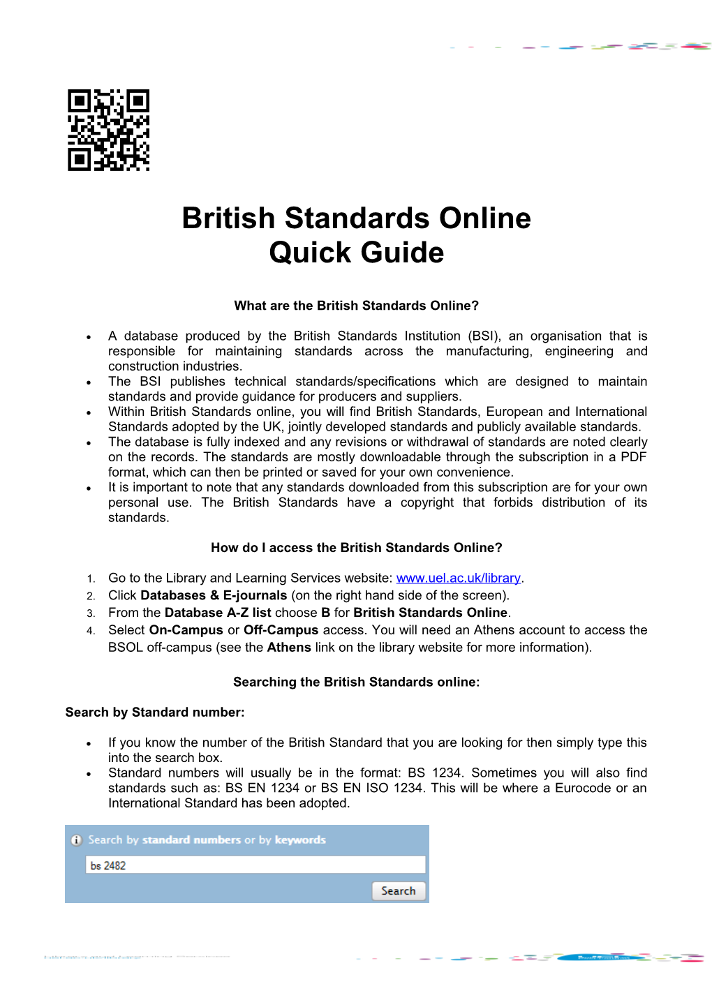 What Are the British Standards Online?