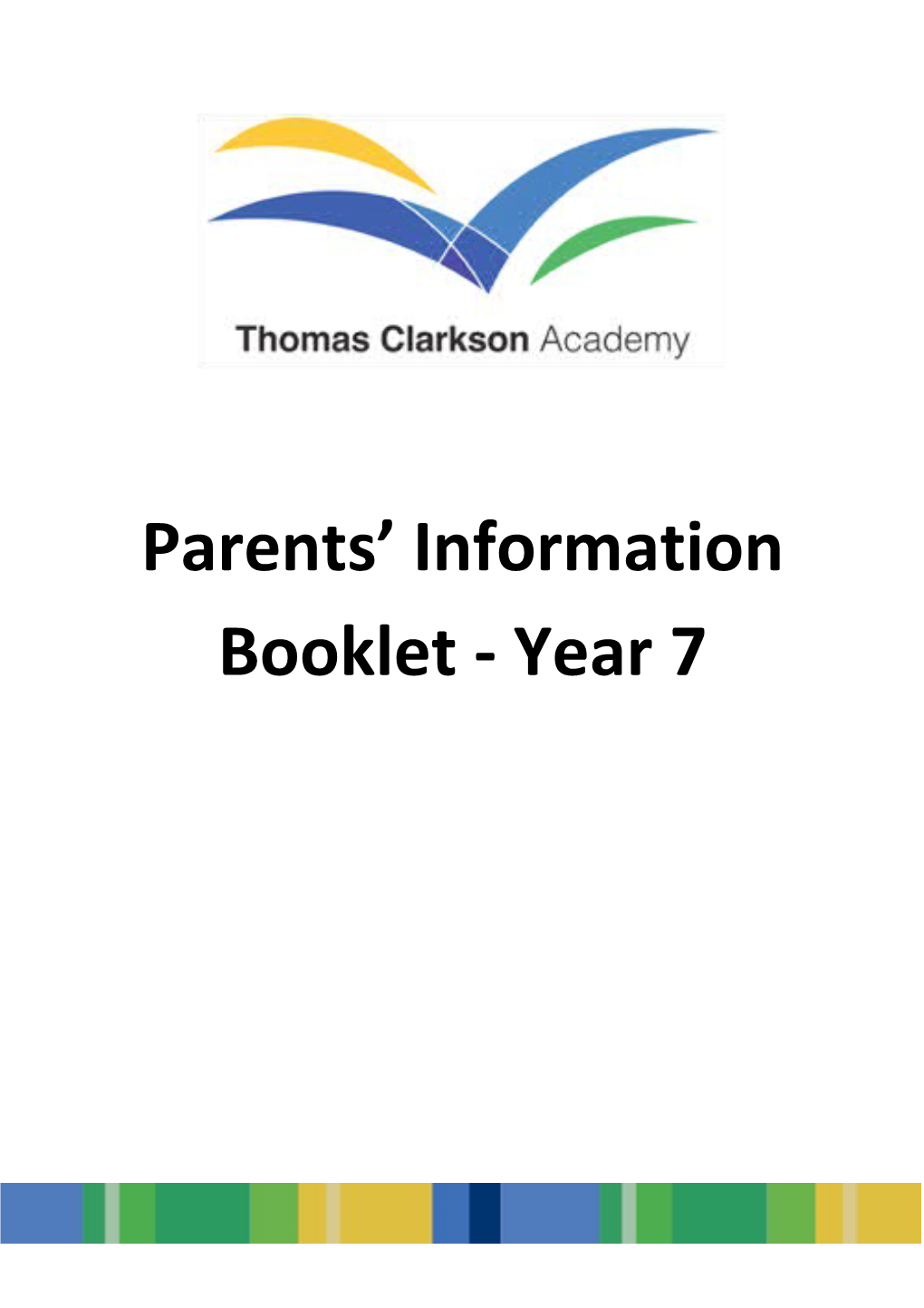 Parents Information Booklet - Year 7