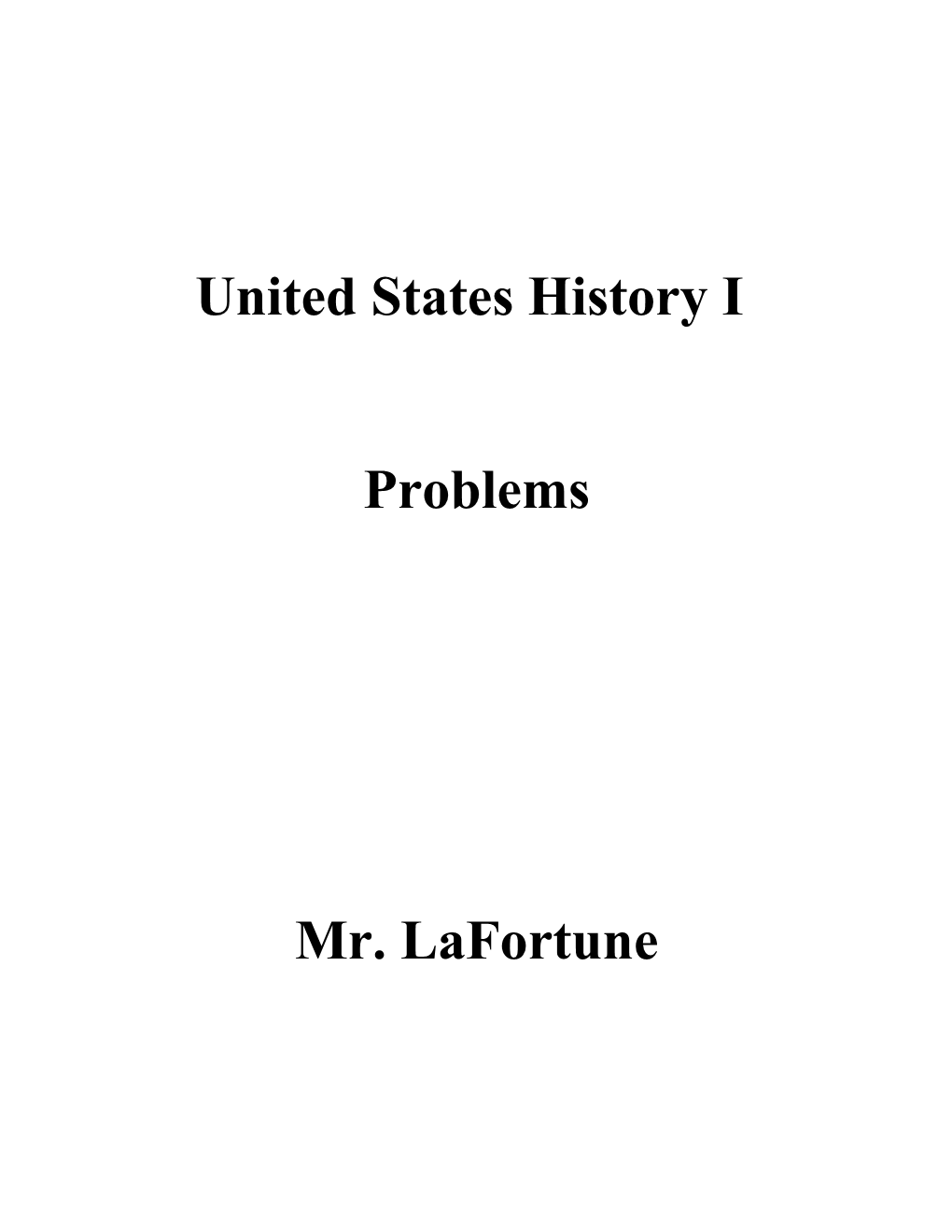 Problem 1. the Beringian Standstill Hypothesis