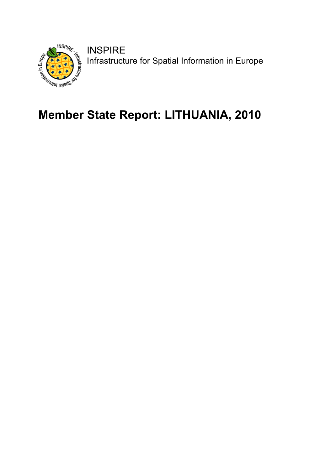 INSPIRE Monitoring Report, Lithuania