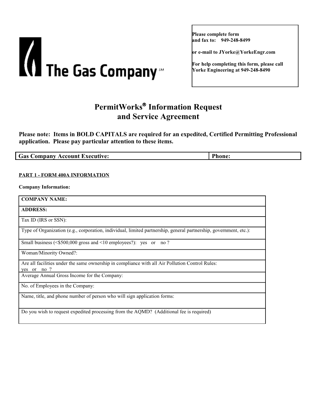 Permitworks Inputs and Agreement