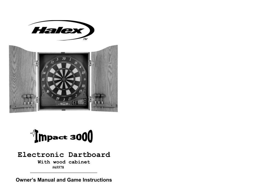 Halex Electronic Dartboard 1