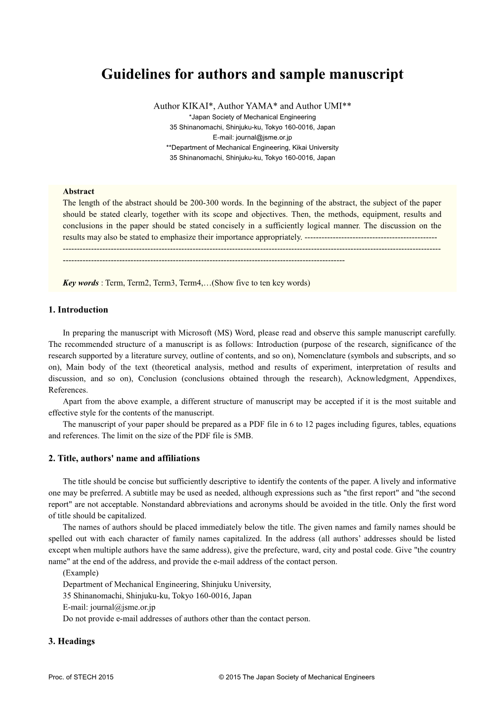 Kikai, Yama and Umi, Proceedings of International Symposium on Speed-Up and Sustainable