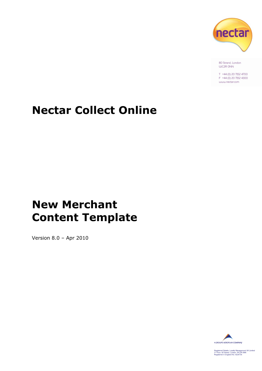 Background to Merchant Pages on Nectar