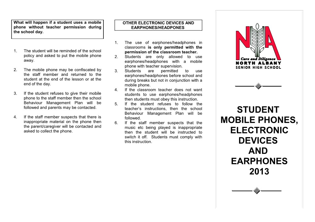 What Will Happen If a Student Uses a Mobile Phone During the School Day