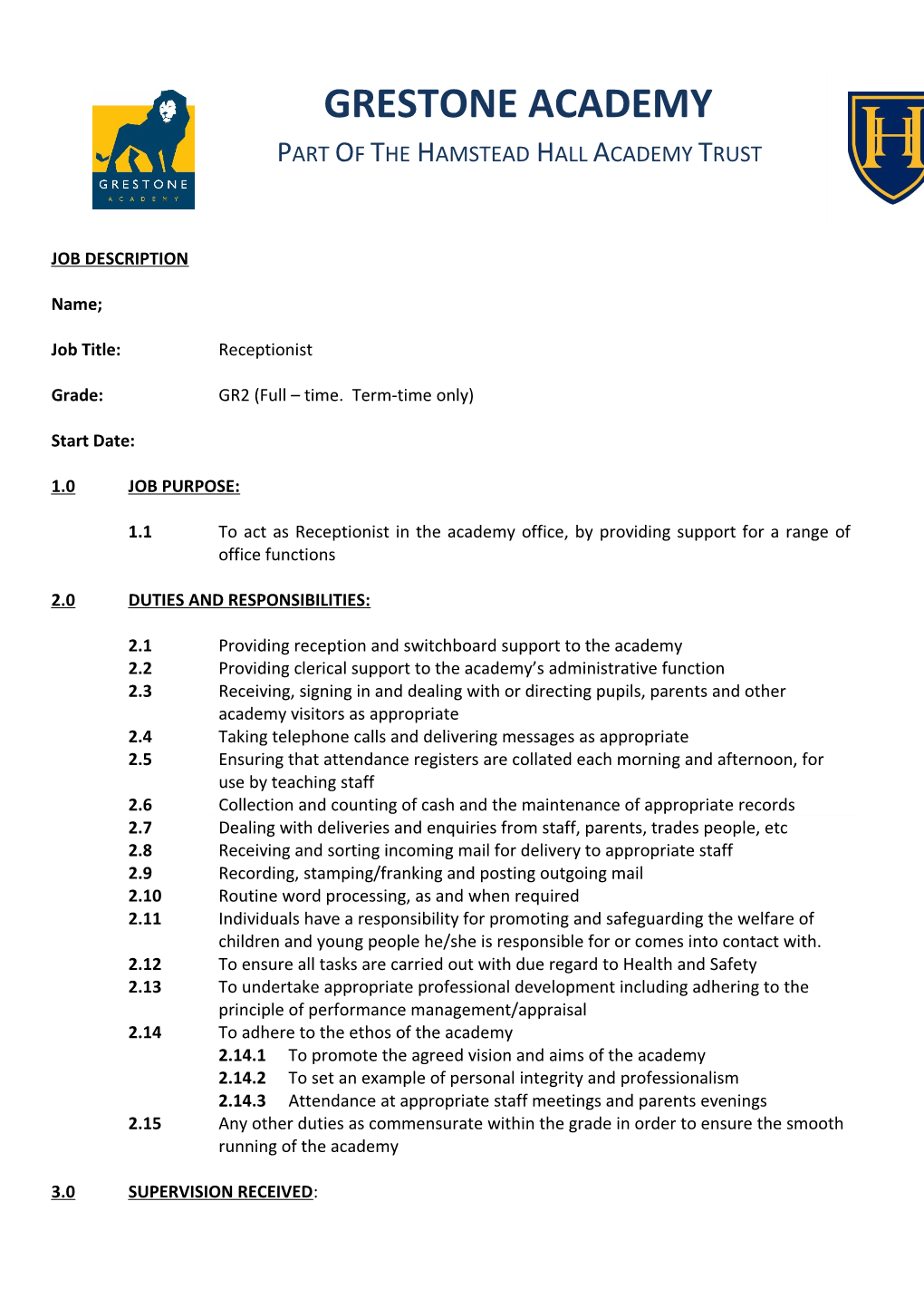 Review and Amendment