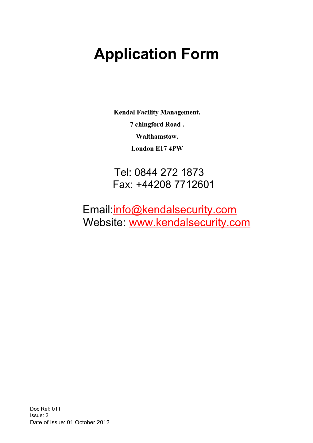 Kendal Facility Management