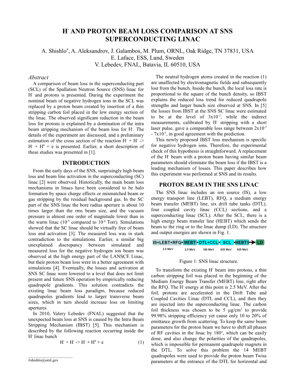 H- and Proton Beam Loss Comparison at Sns Superconducting Linac