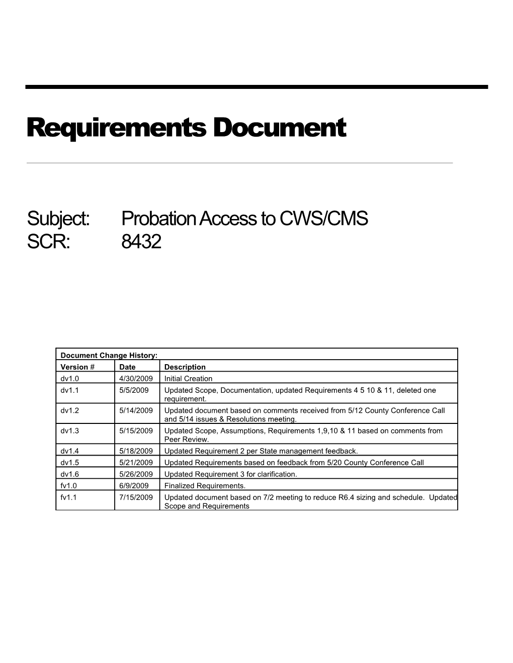 Subject:Probation Access to CWS/CMS