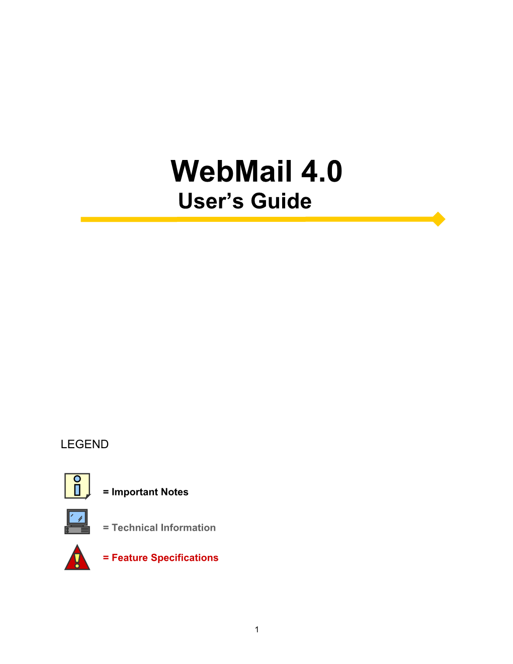 Webmail 4.0 User Guide