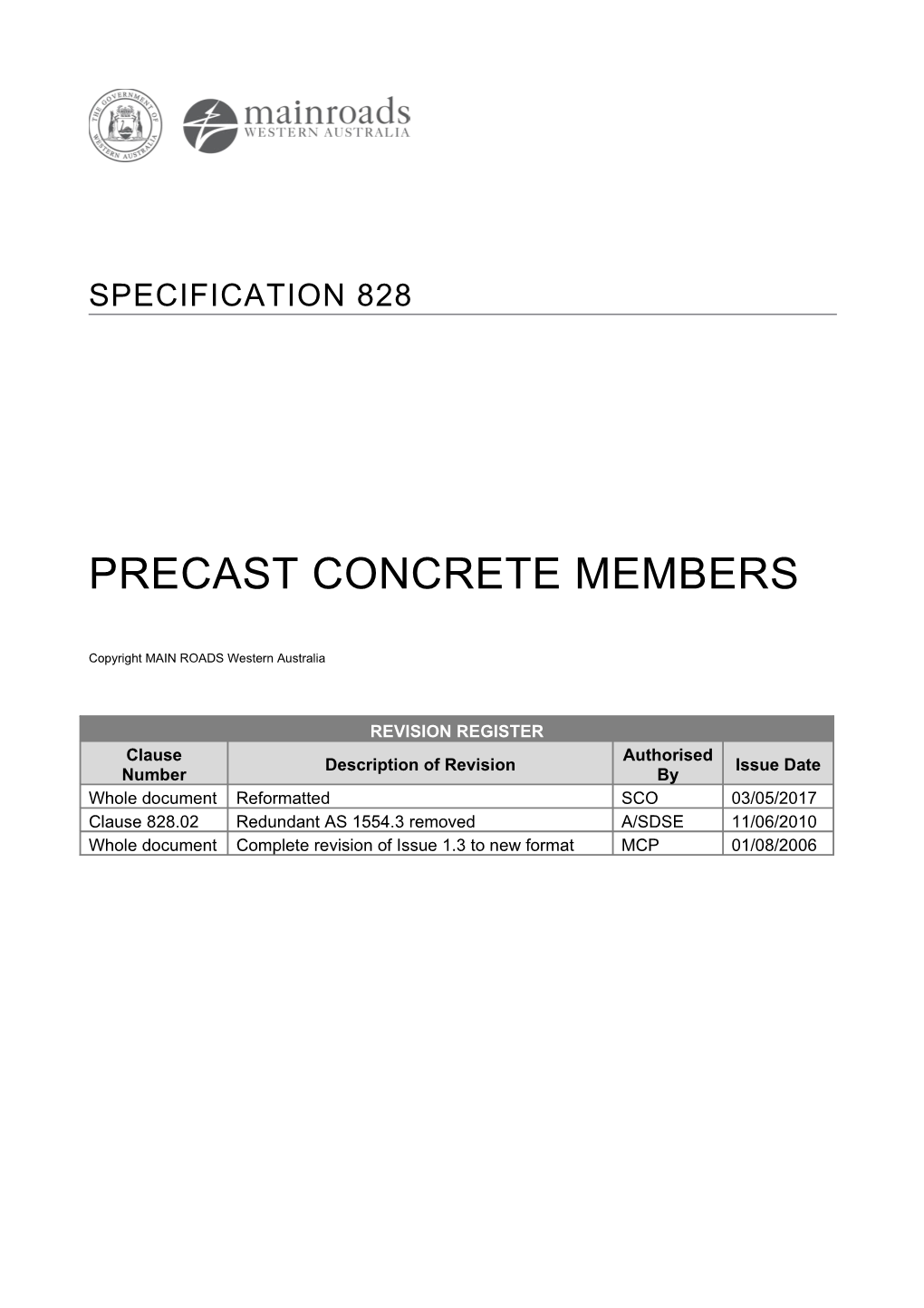 Precast Concrete Members