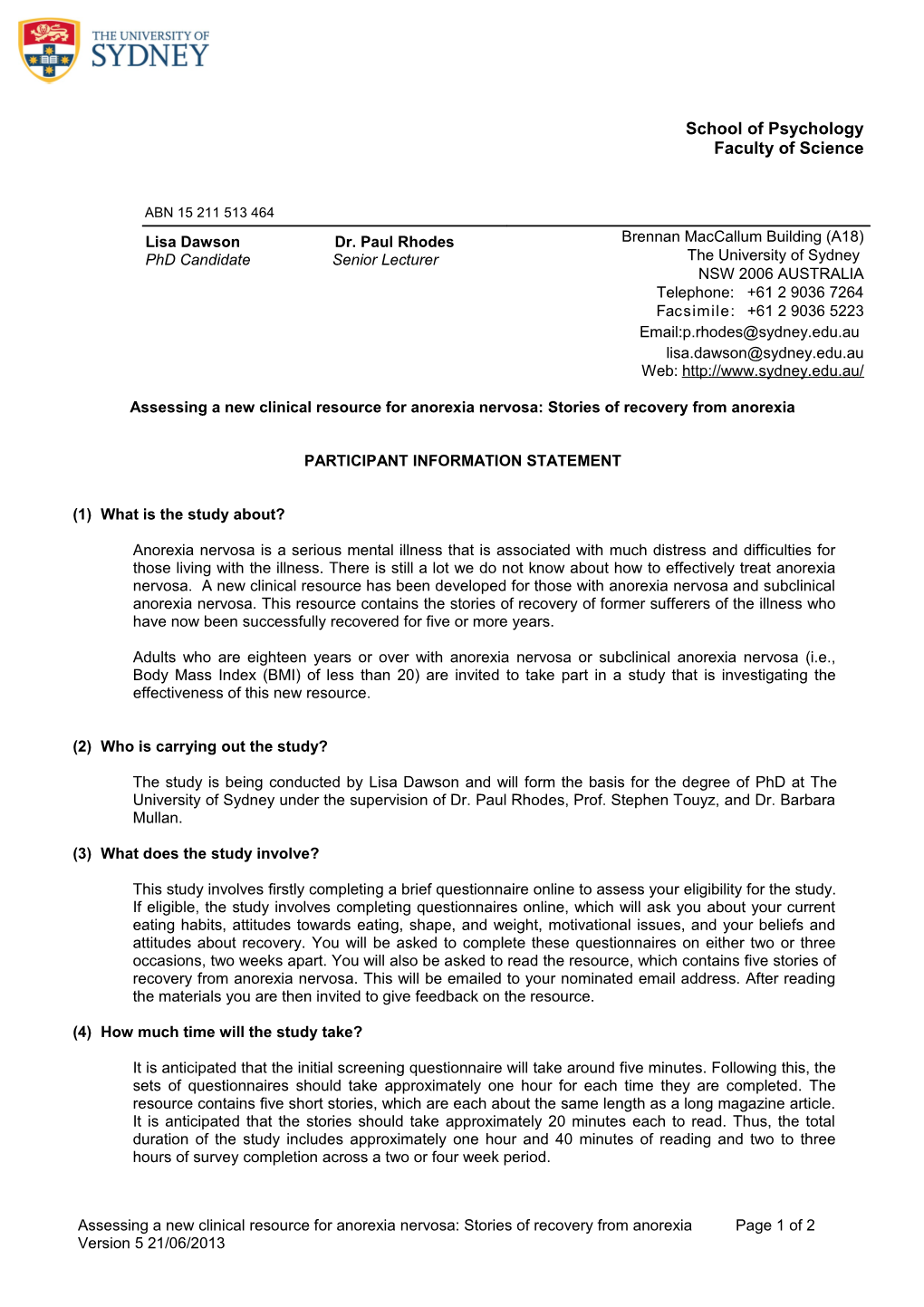 Assessing a New Clinical Resource for Anorexia Nervosa: Stories of Recovery from Anorexia