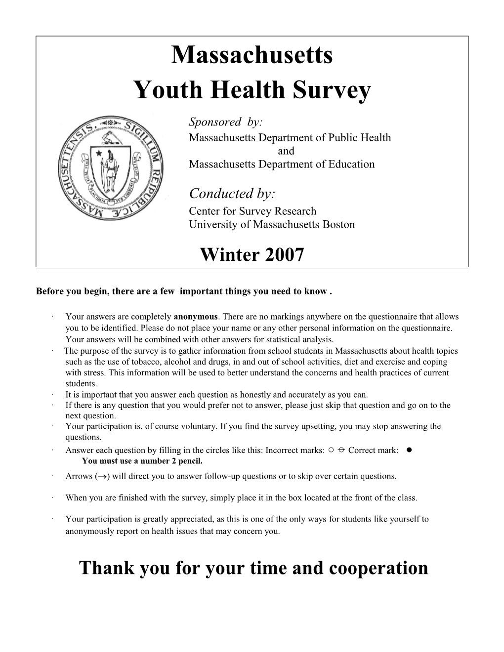 Youth Health Survey