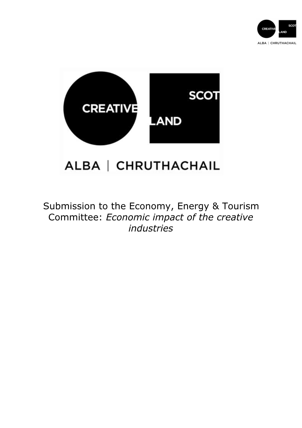 Creative Scotland Board/Mgmt Team/Info Paper