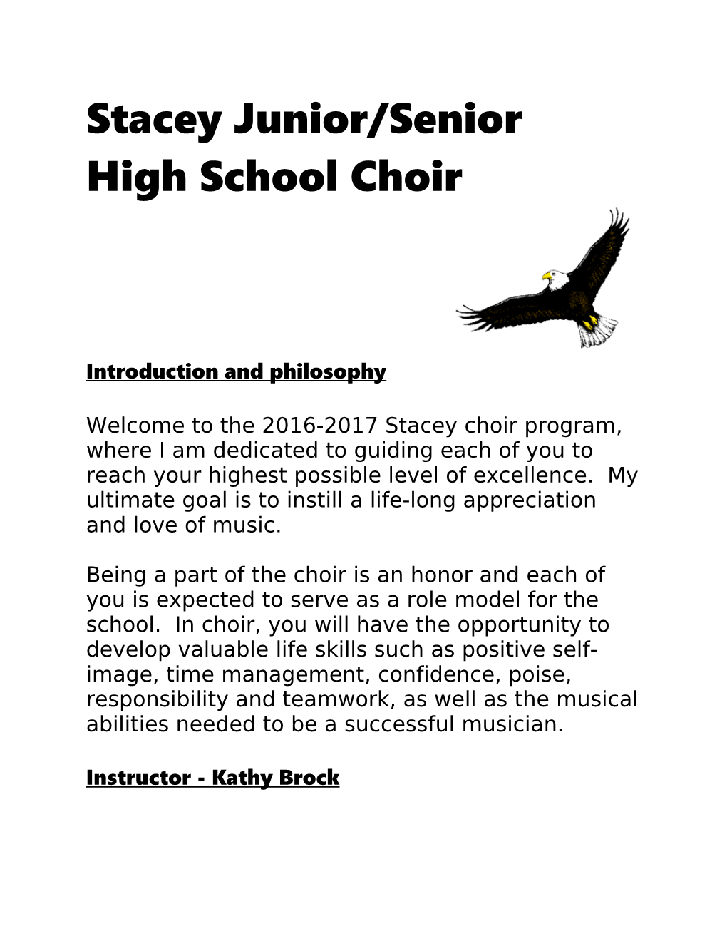 Stacey Junior/Senior