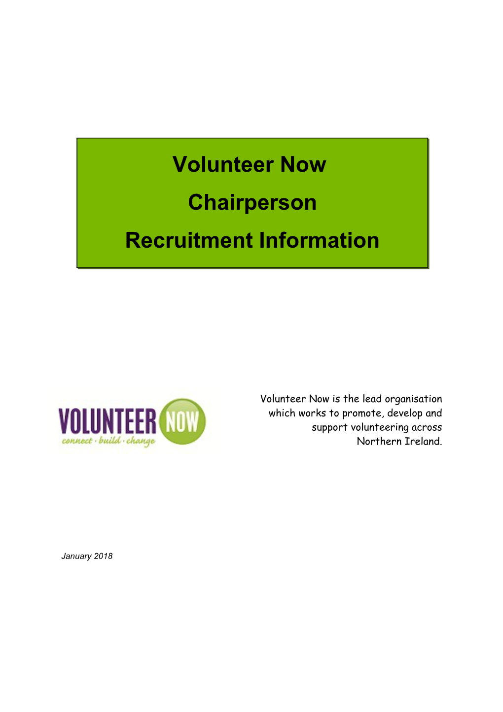 Chairperson Role Description And