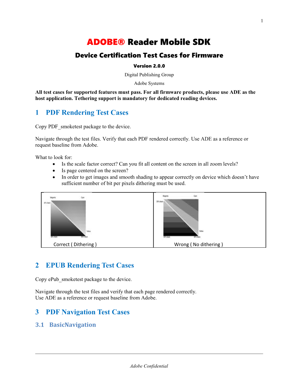 Device Certification Test Cases for Firmware