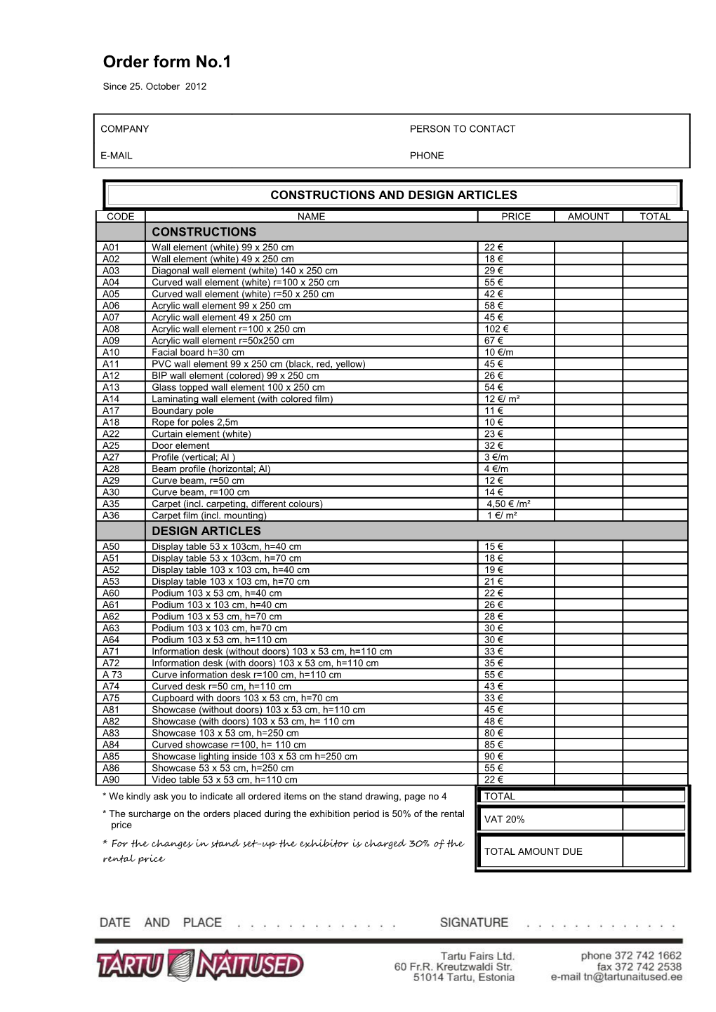 Constructions and Design Articles