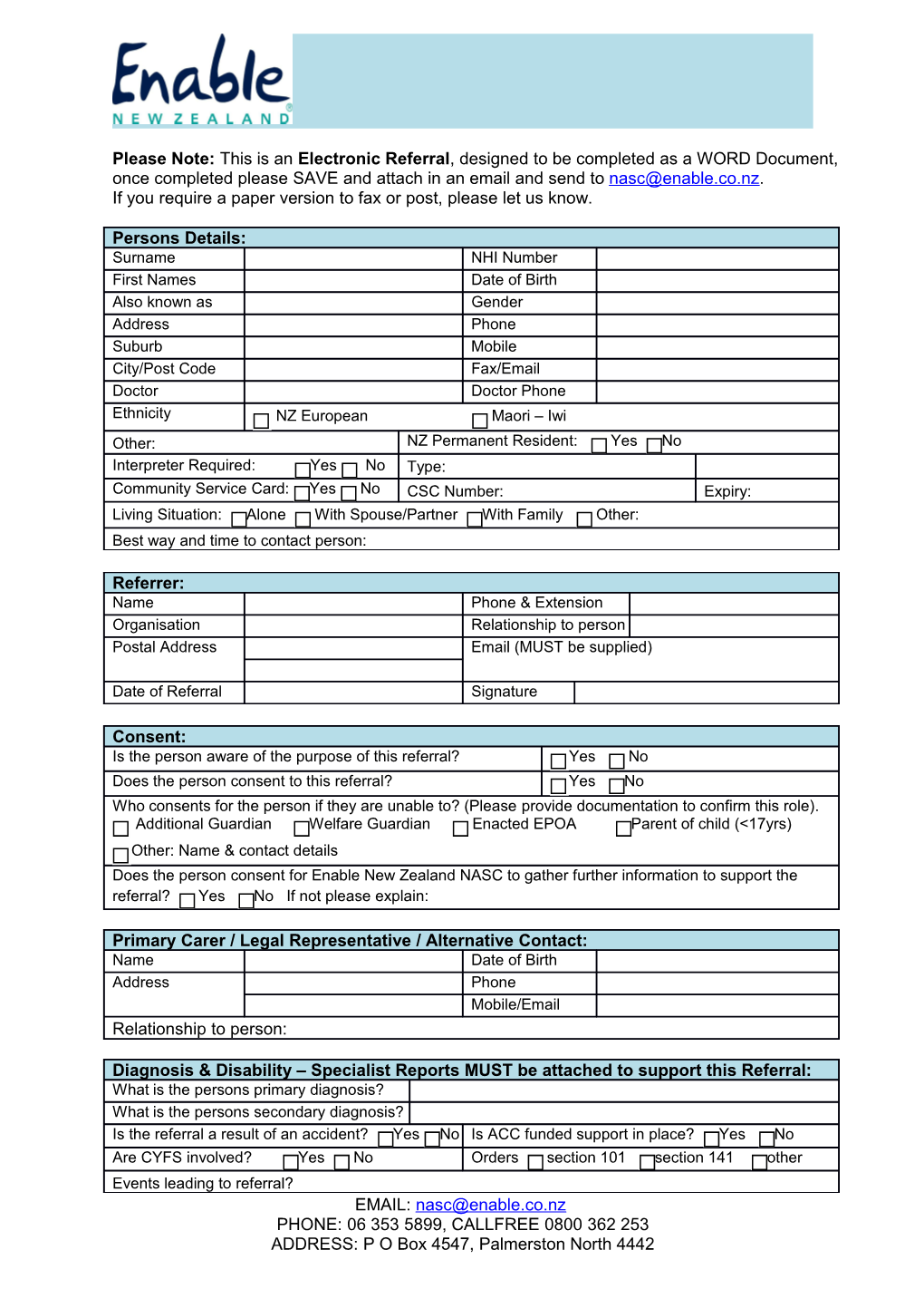 If You Require a Paper Version to Fax Or Post, Please Let Us Know