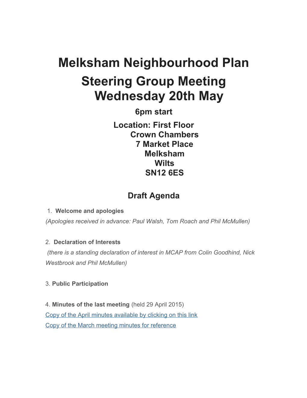 Melksham Neighbourhood Plan