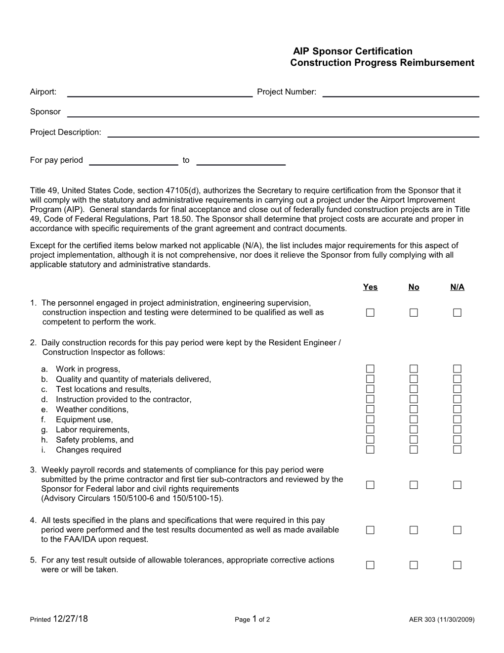 *This Form Was Adapted by the Illinois Department of Transportation S Division of Aeronautics