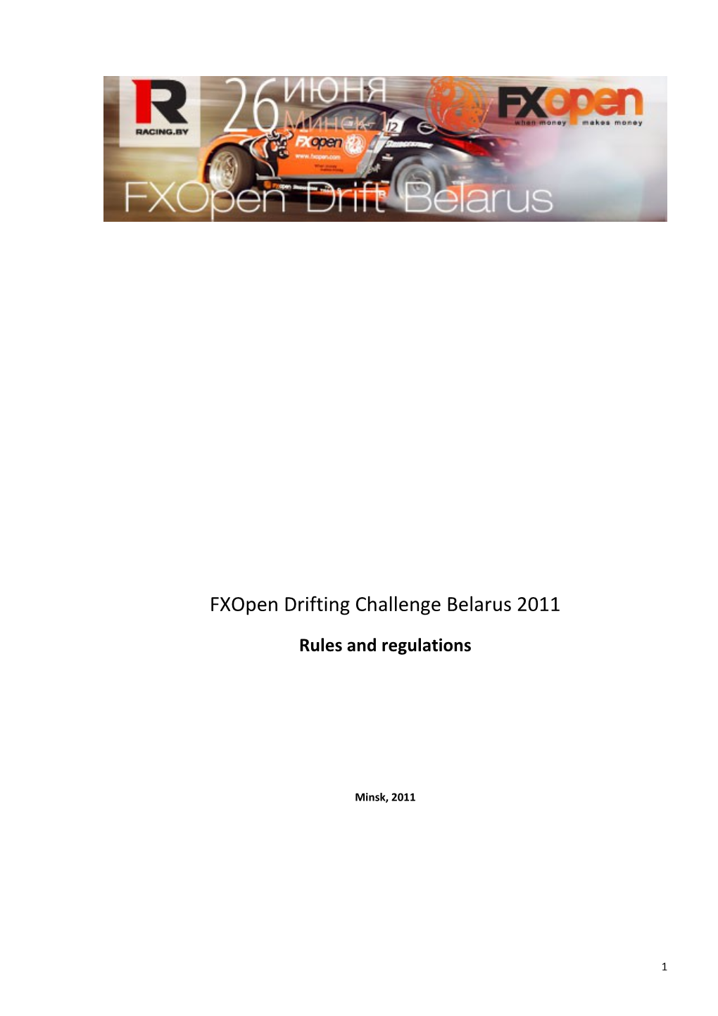 Fxopen Drifting Challenge Belarus 2011