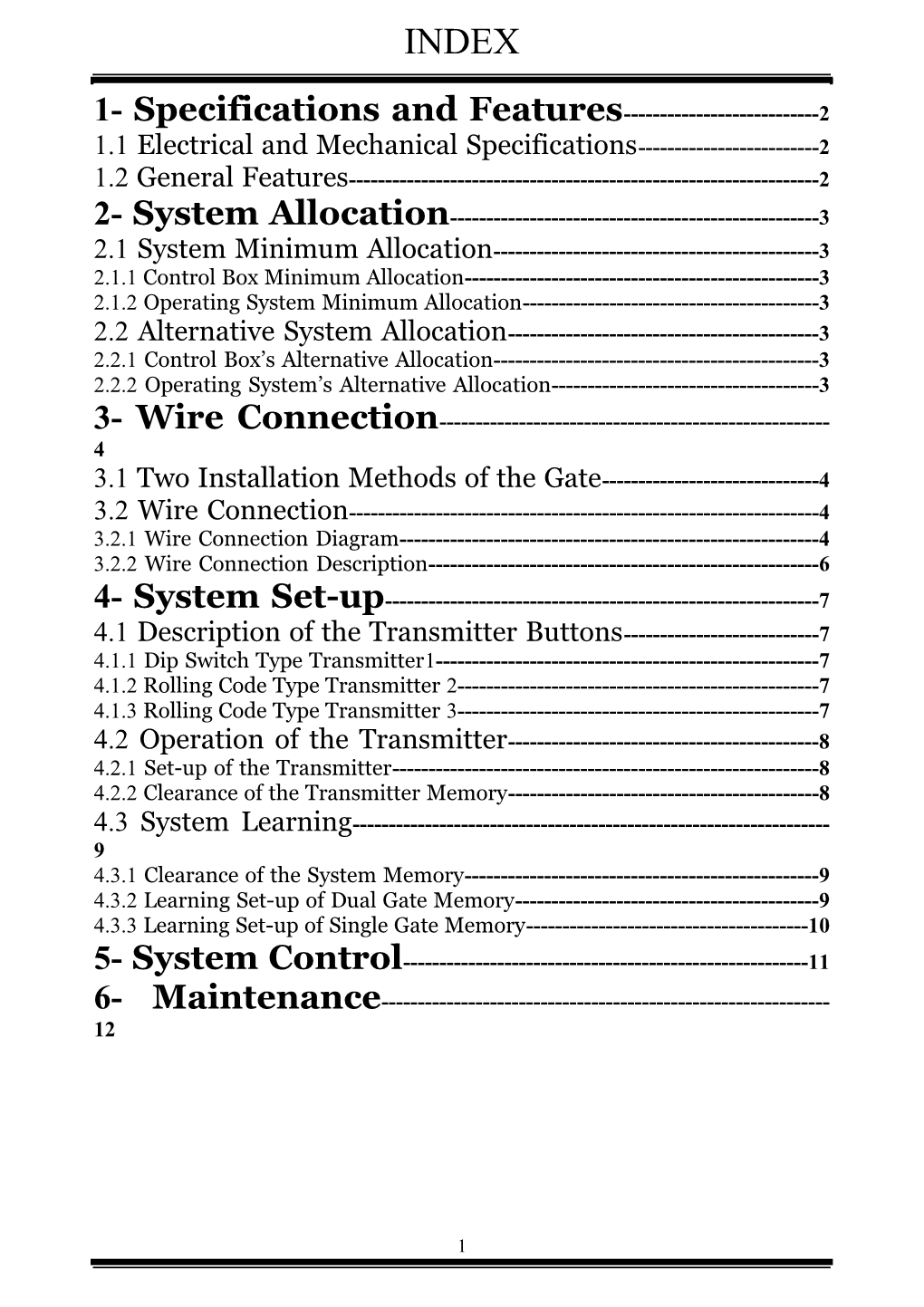 1.1 Electrical and Mechanical Specifications 2