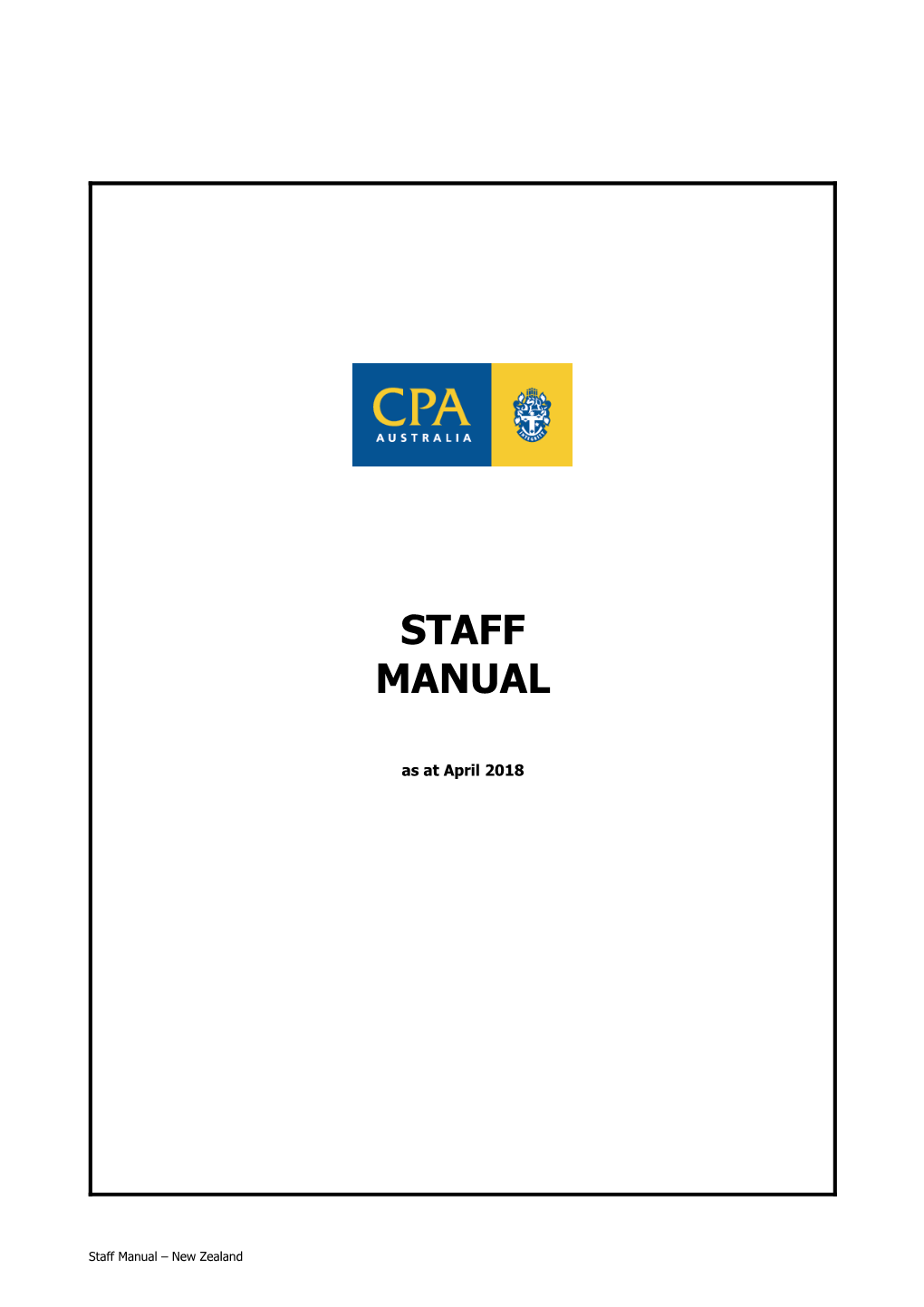 Staff Manual for New Zealand Firms