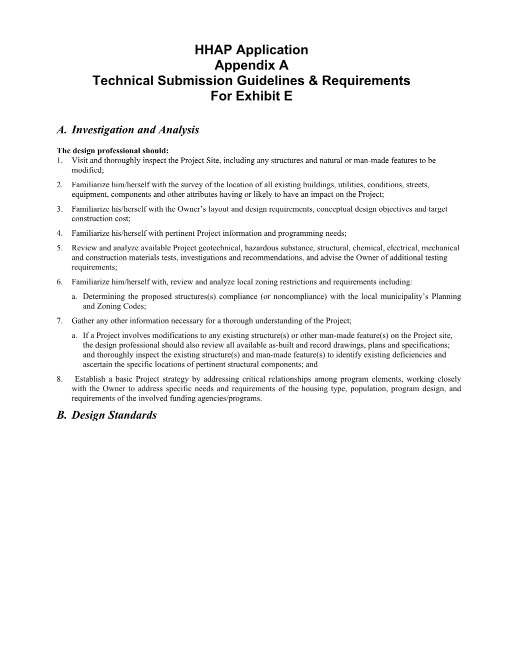 Technical Submission Guidelines & Requirements
