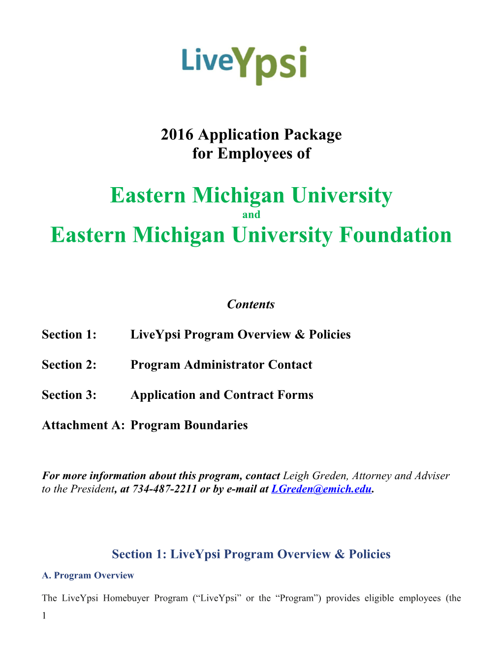 2016 Application Package