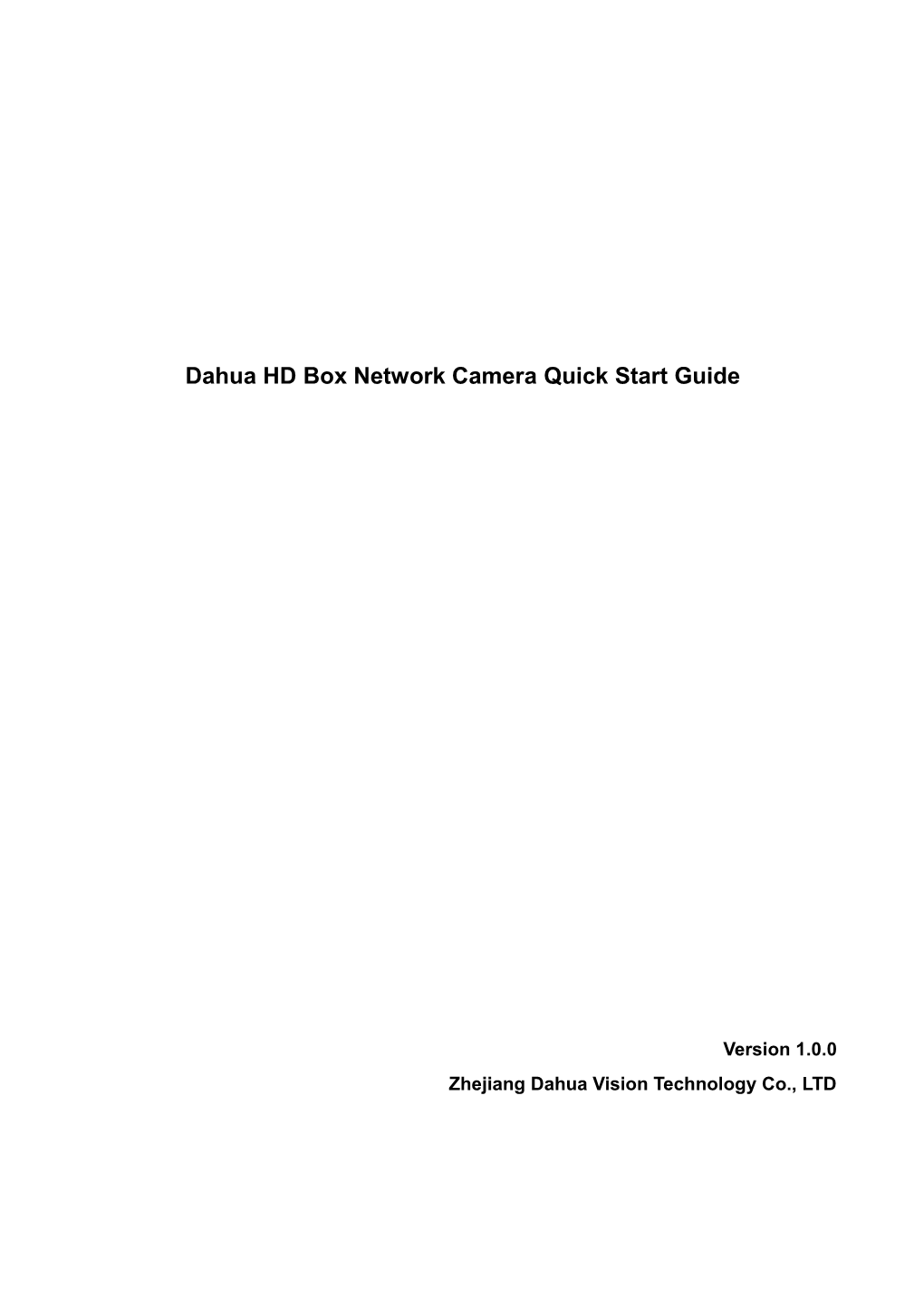 F Series Indoor IP Camera Quick Start Guide