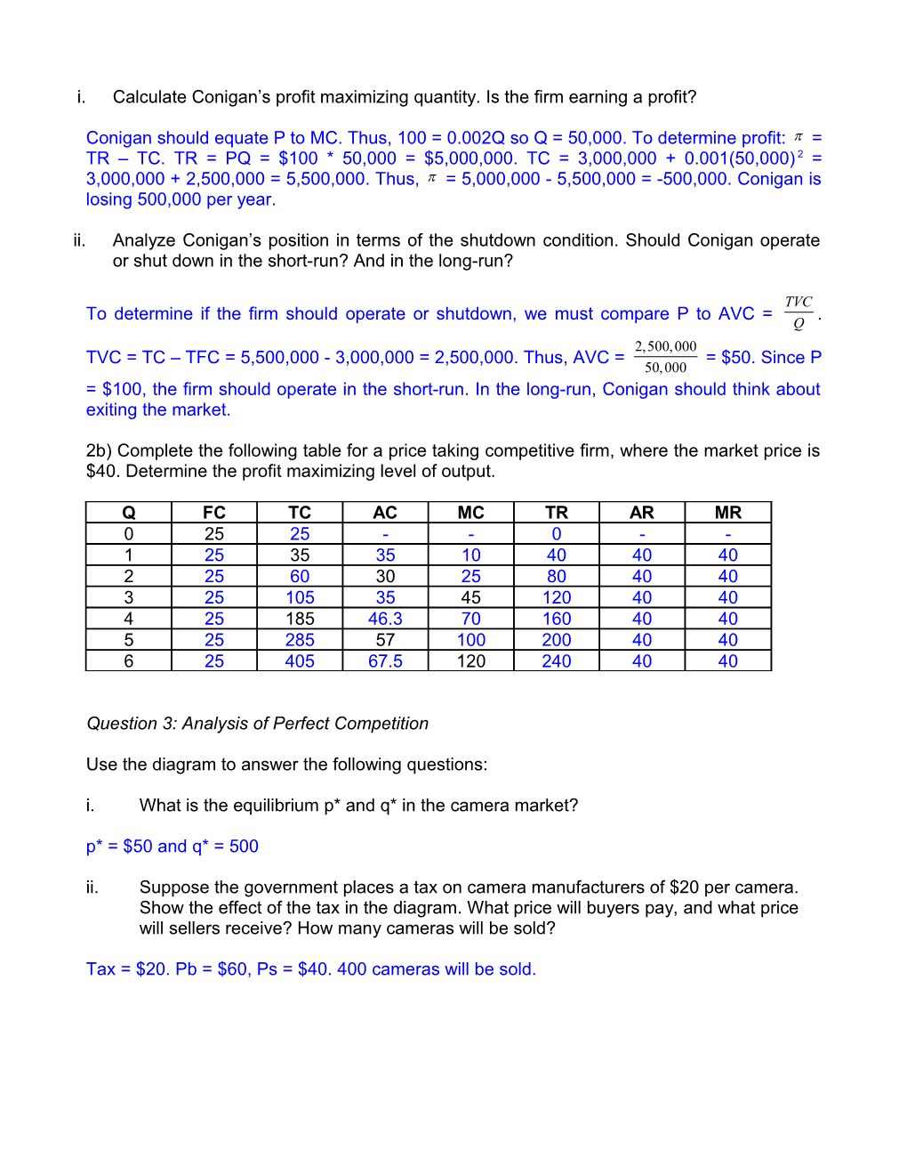 Sample Short Answer/Problem Questions: Review Session #2