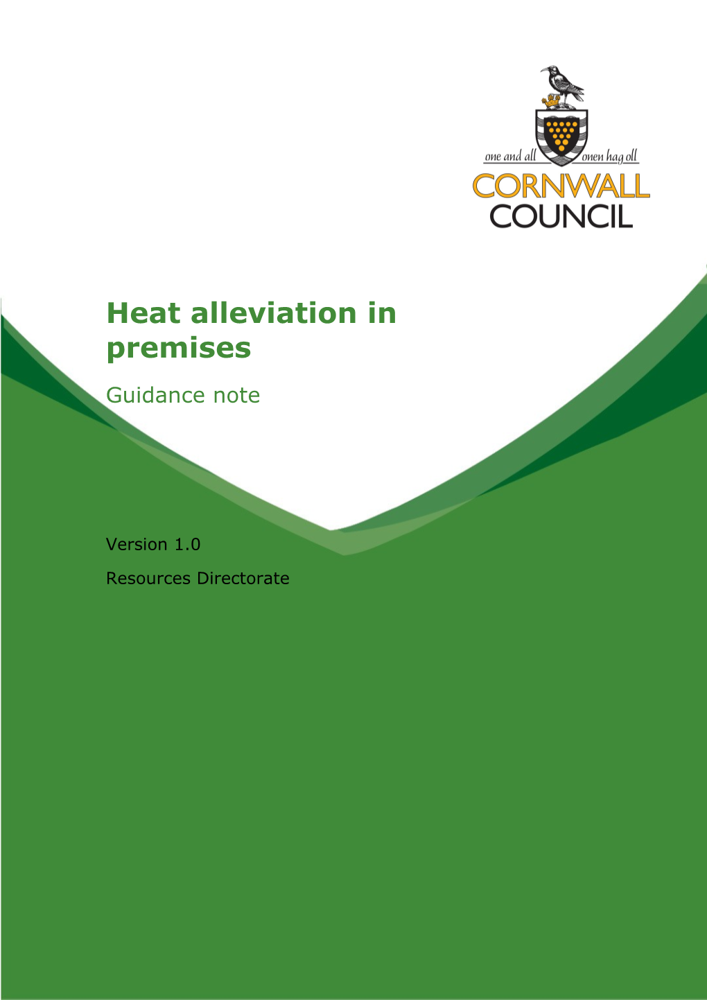Heat Alleviation in Premises