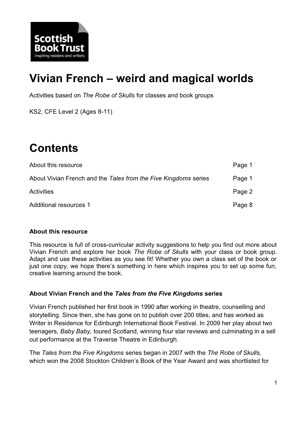 Vivian French Weird and Magical Worlds