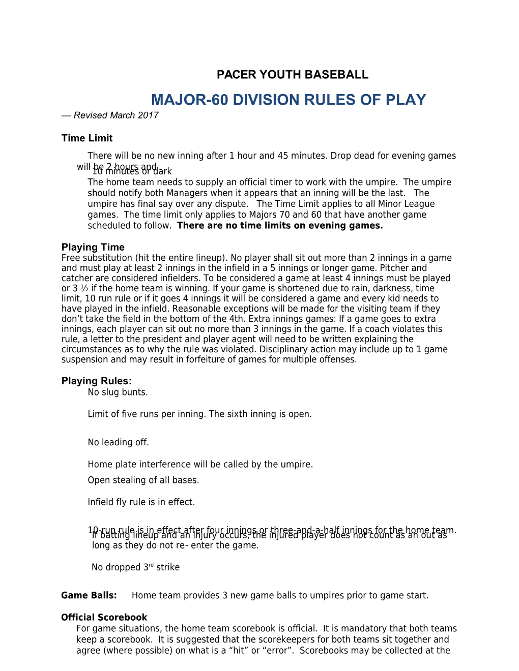 Major-60Division Rulesofplay