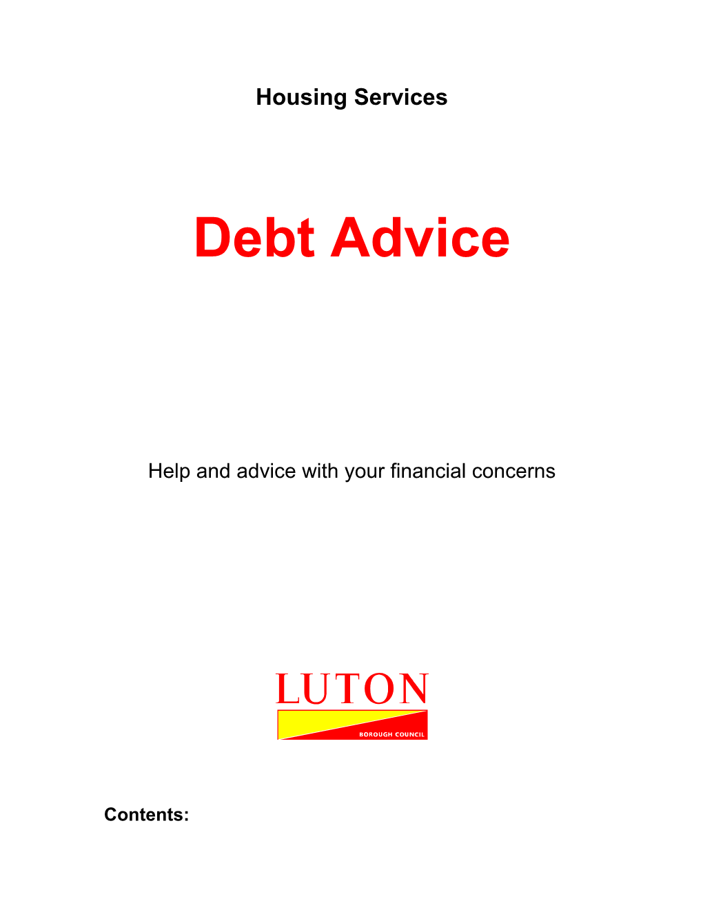 Help and Advice with Your Financial Concerns